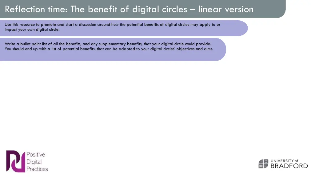 reflection time the benefit of digital circles 1