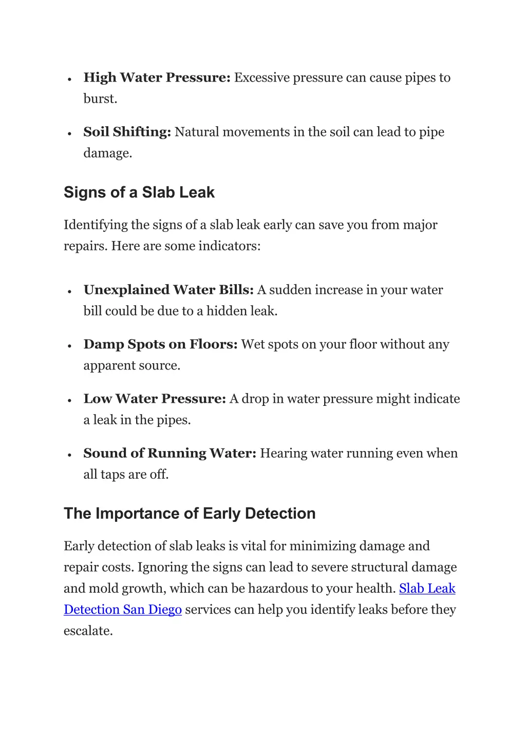 high water pressure excessive pressure can cause