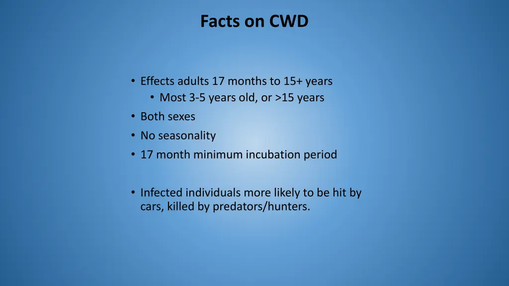 facts on cwd