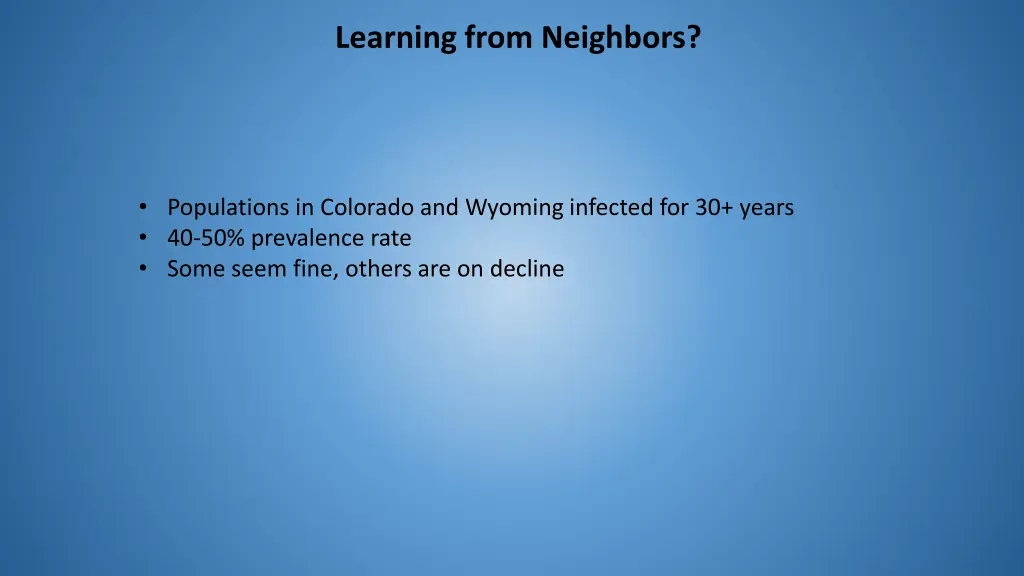 learning from neighbors