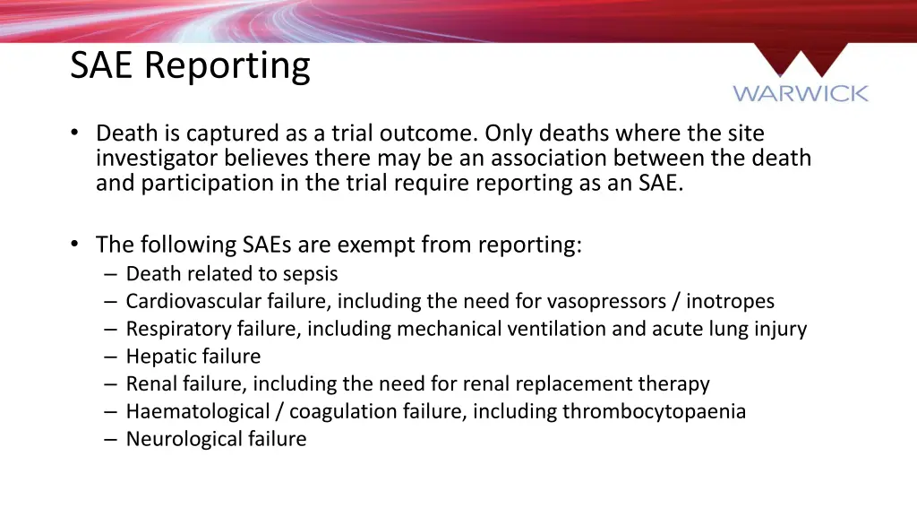 sae reporting 1