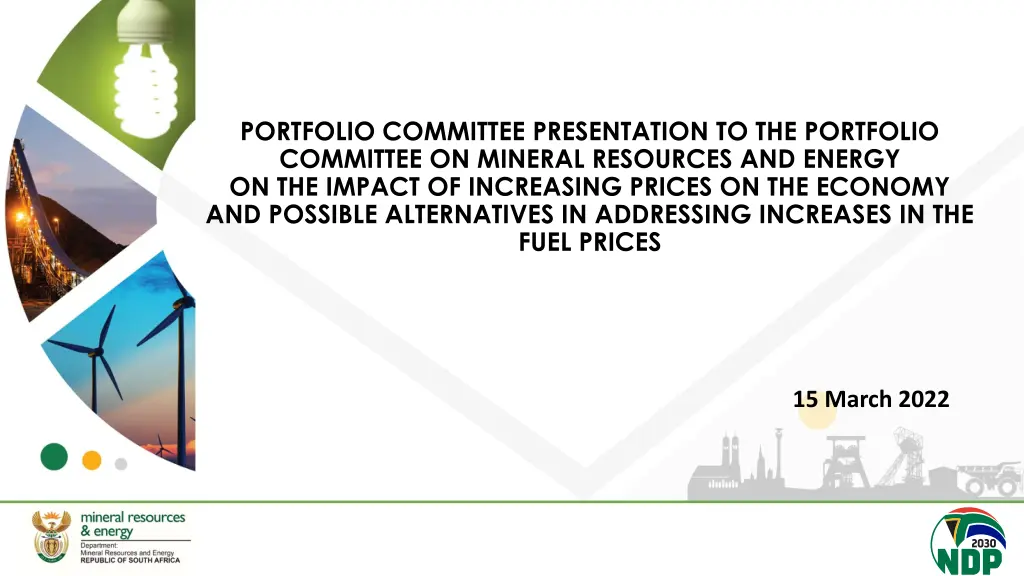 portfolio committee presentation to the portfolio