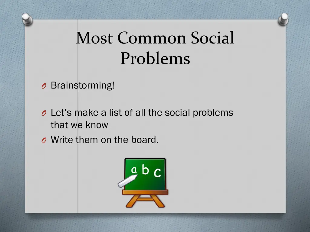 most common social problems