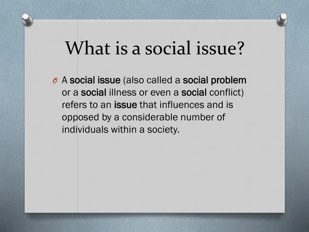 what is a social issue