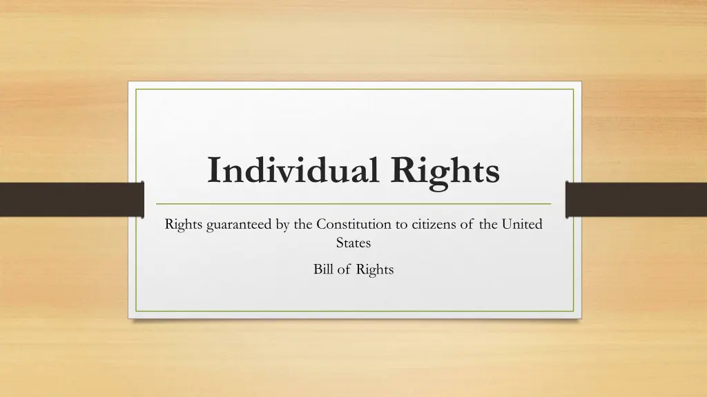 individual rights