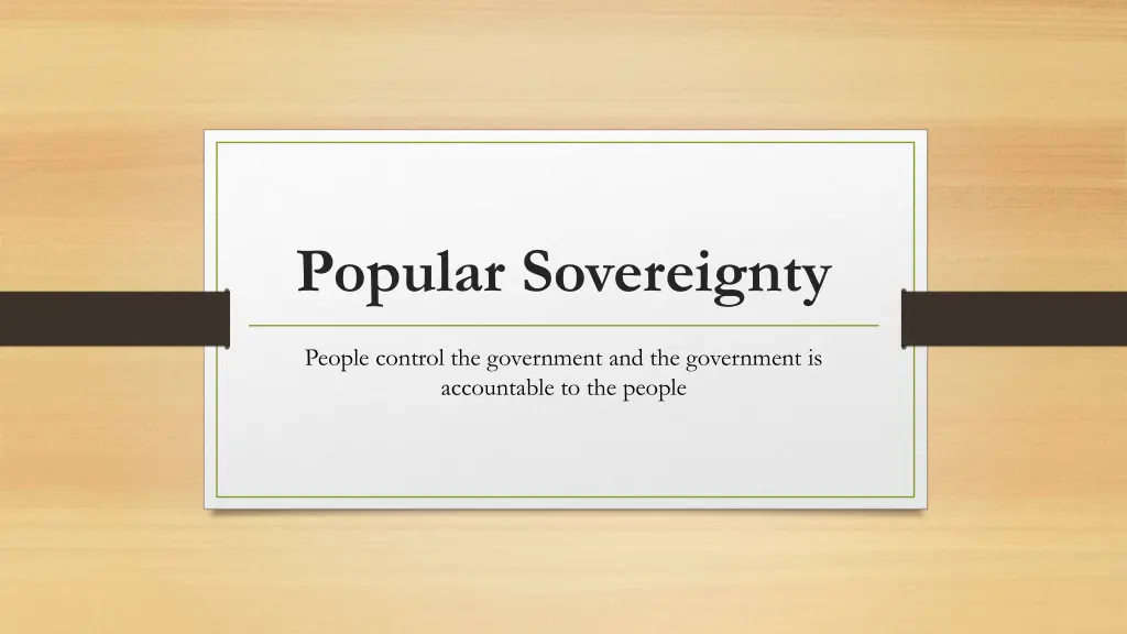 popular sovereignty