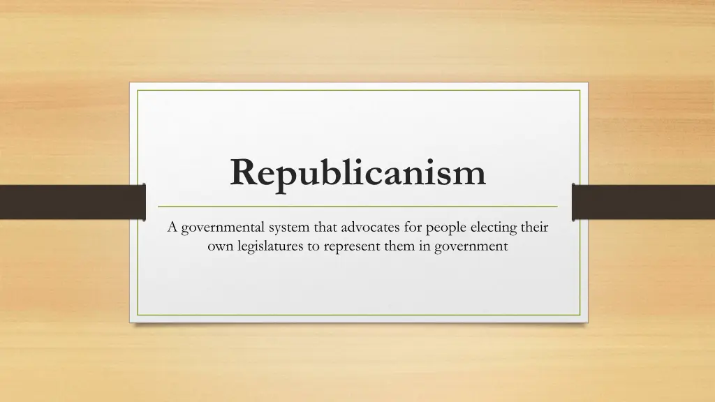 republicanism