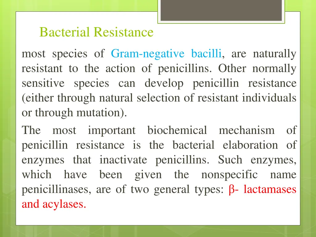 bacterial resistance