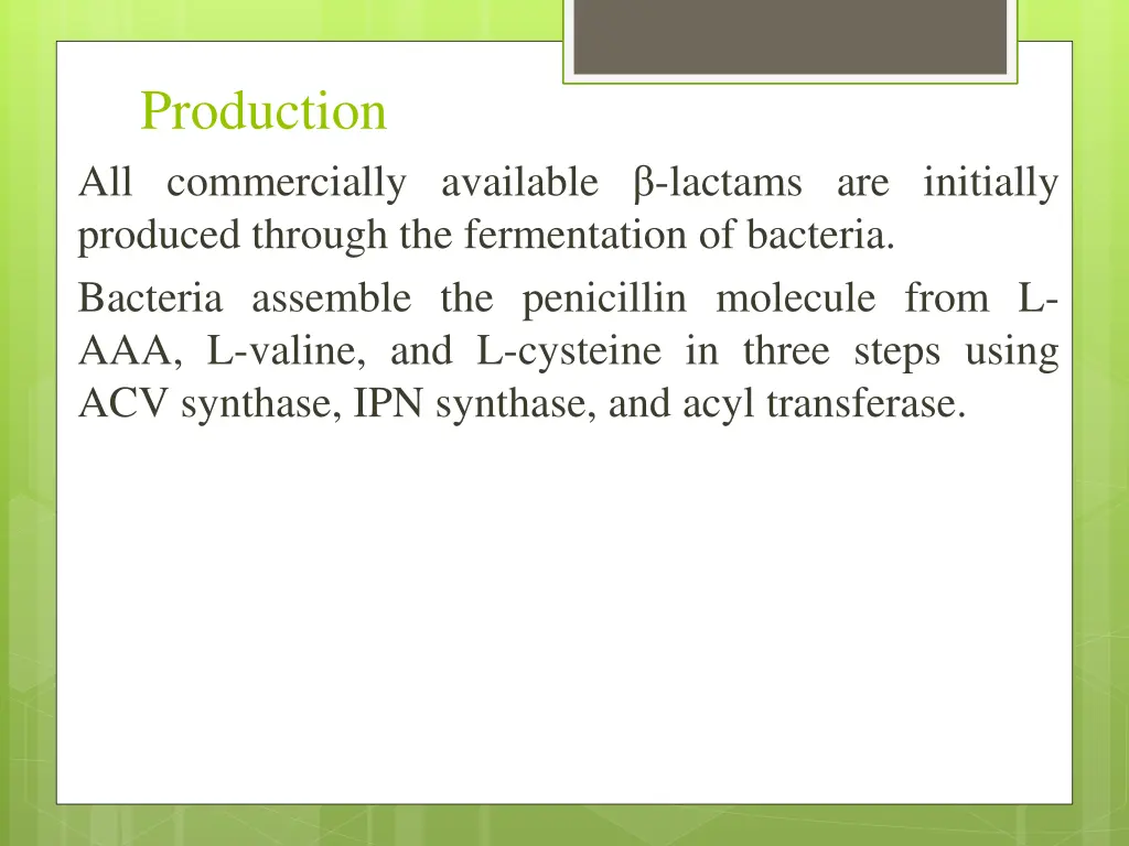 production all commercially available lactams