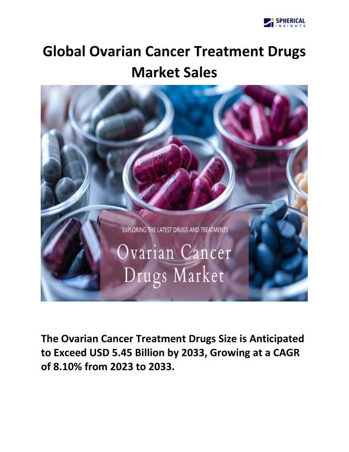 global ovarian cancer treatment drugs market sales