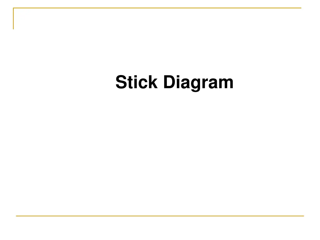 stick diagram