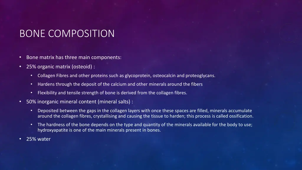 bone composition