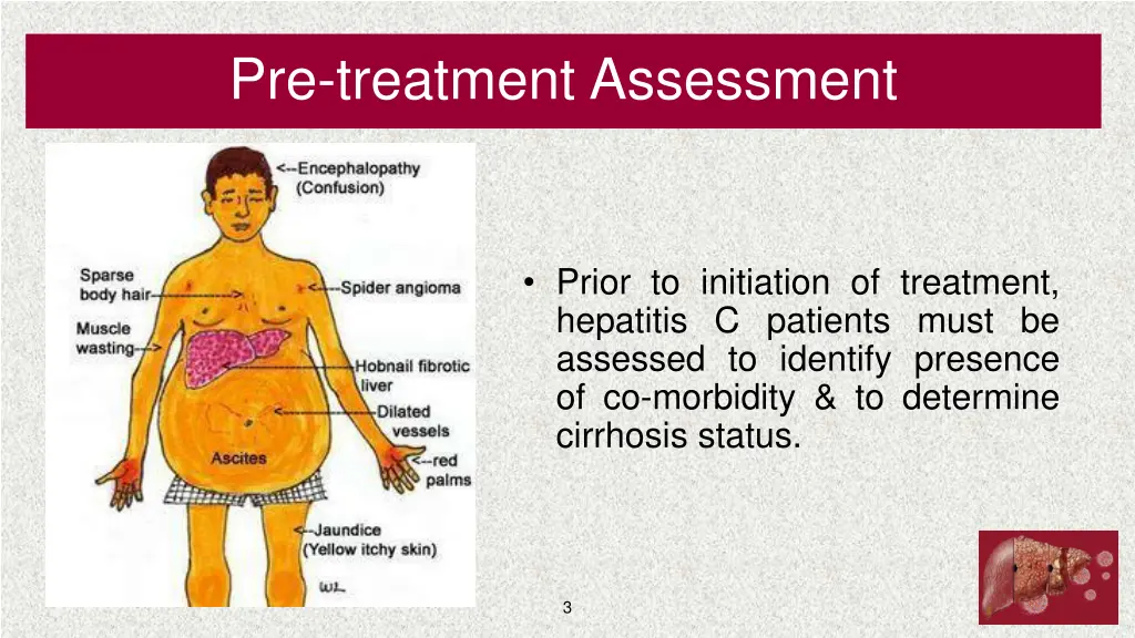 pre treatment assessment