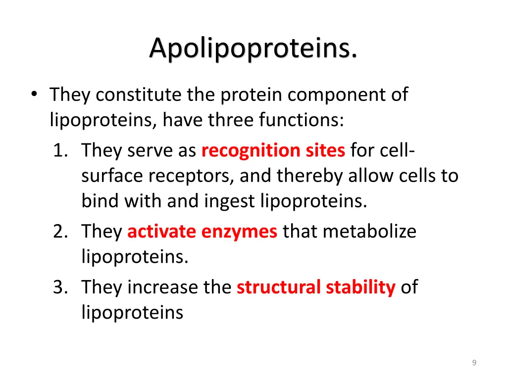 apolipoproteins