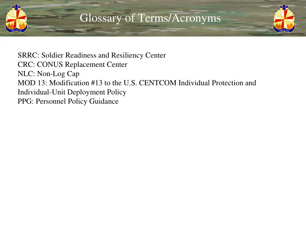 glossary of terms acronyms