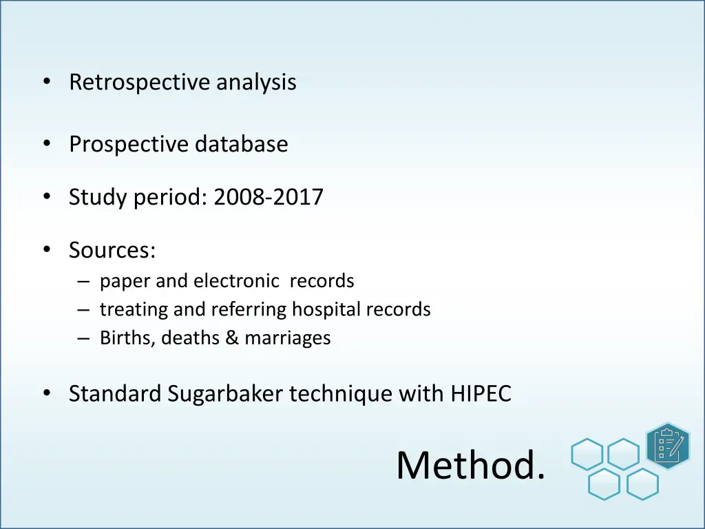 retrospective analysis