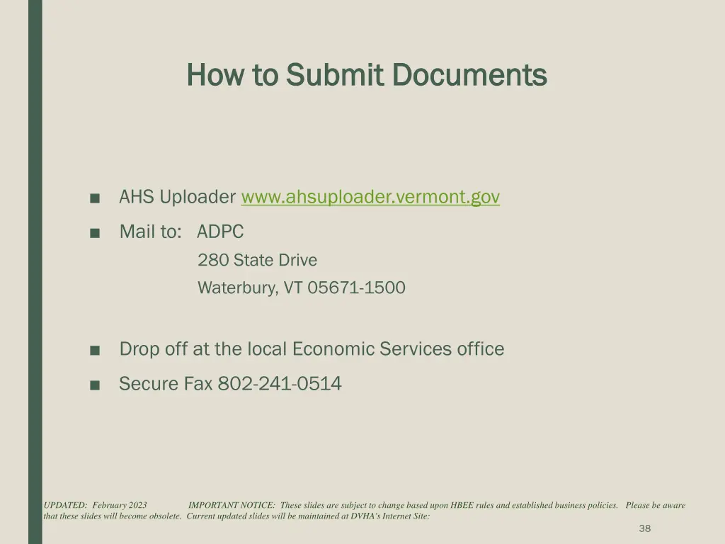 how to submit documents how to submit documents