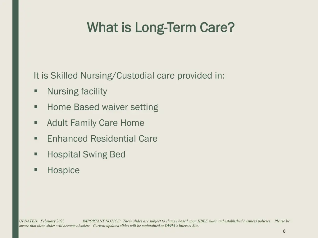 what is long what is long term care