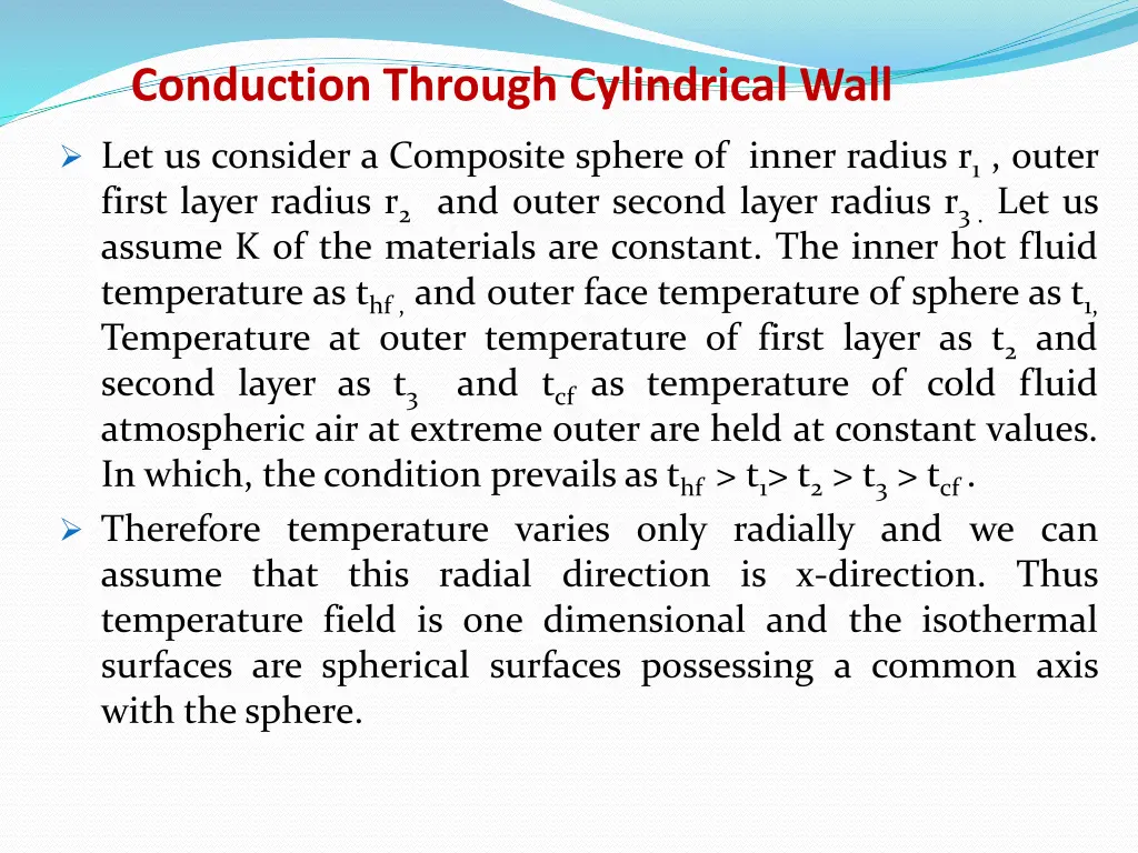 conduction through cylindrical wall