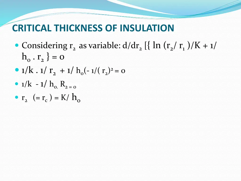 critical thickness of insulation 2