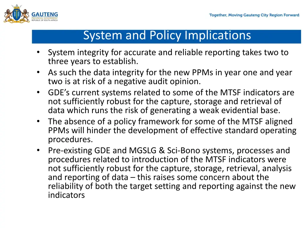 system and policy implications system integrity