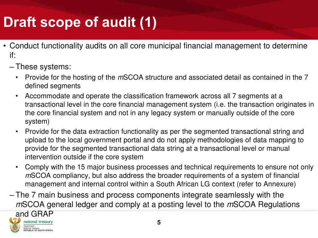 draft scope of audit 1