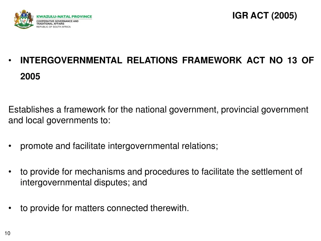 igr act 2005