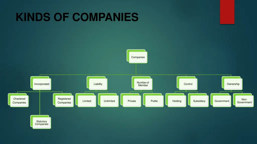 kinds of companies