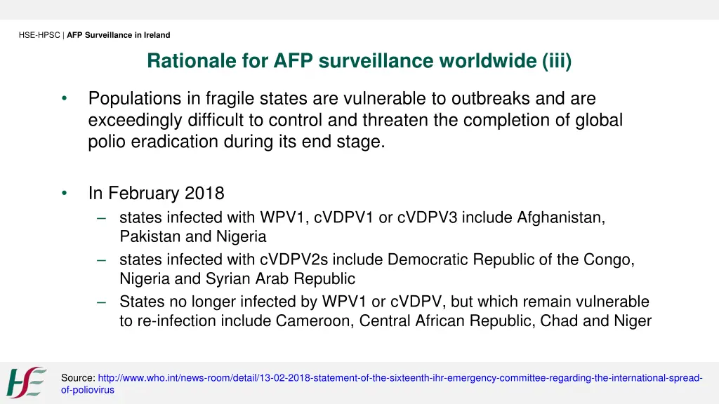 hse hpsc afp surveillance in ireland 5