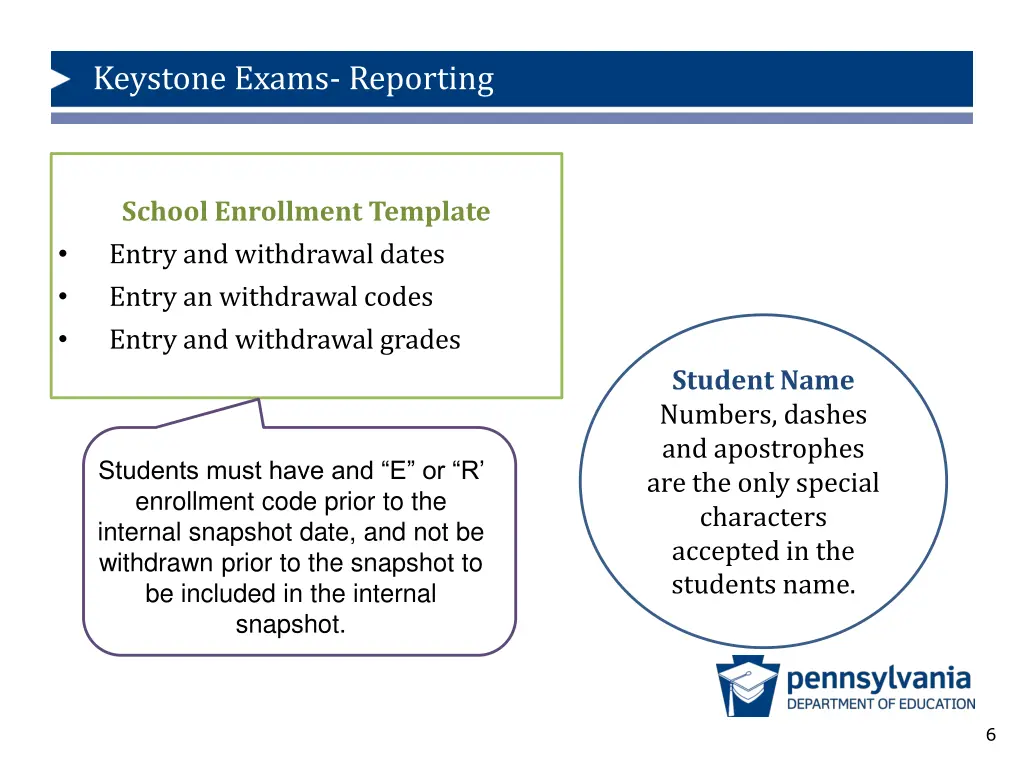 keystone exams reporting 5