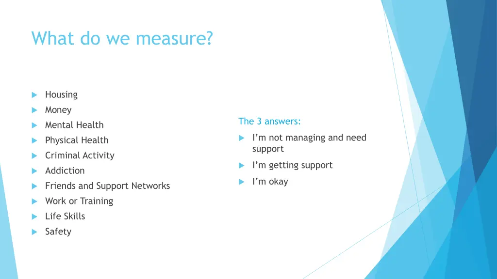 what do we measure