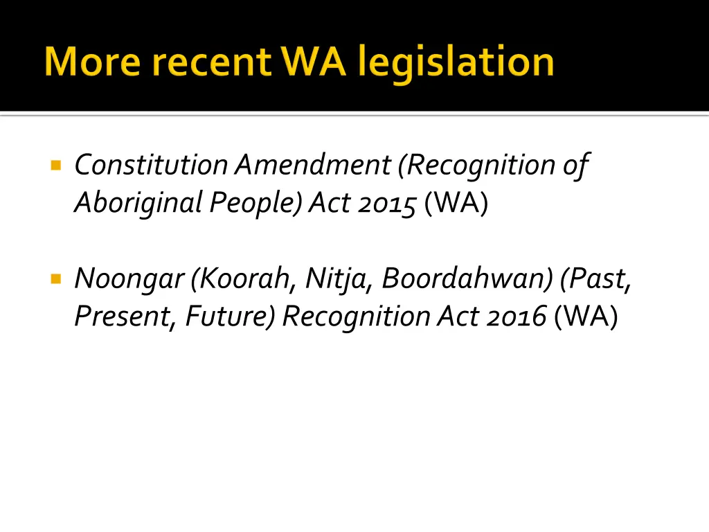 constitution amendment recognition of aboriginal