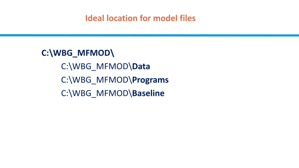 ideal location for model files