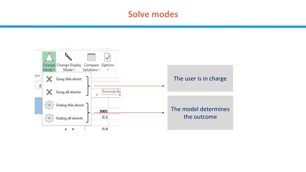 solve modes