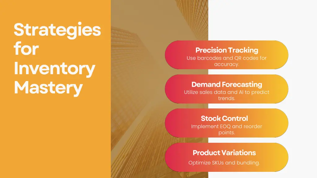 use barcodes and qr codes for accuracy