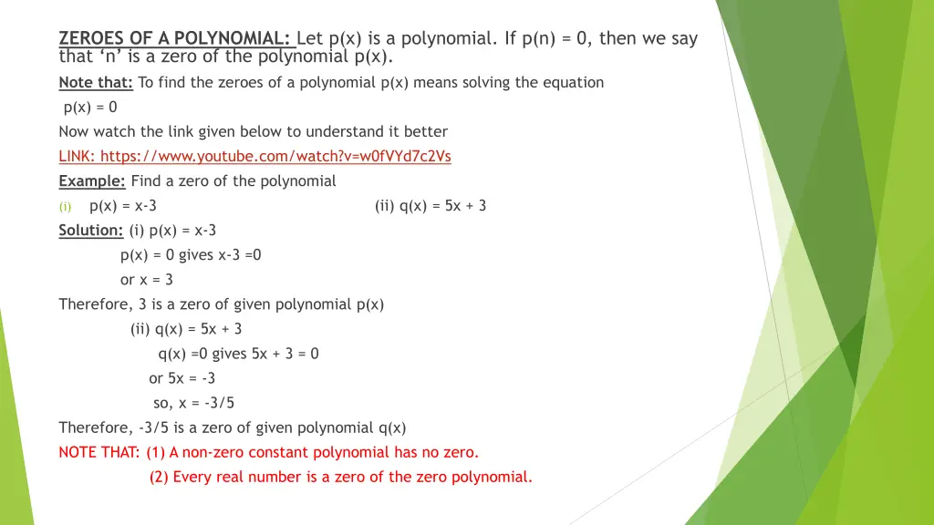 zeroes of a polynomial let p x is a polynomial