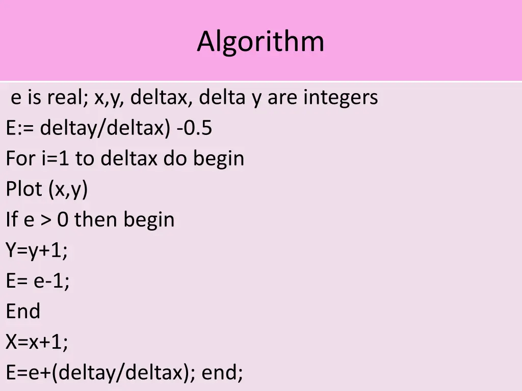 algorithm