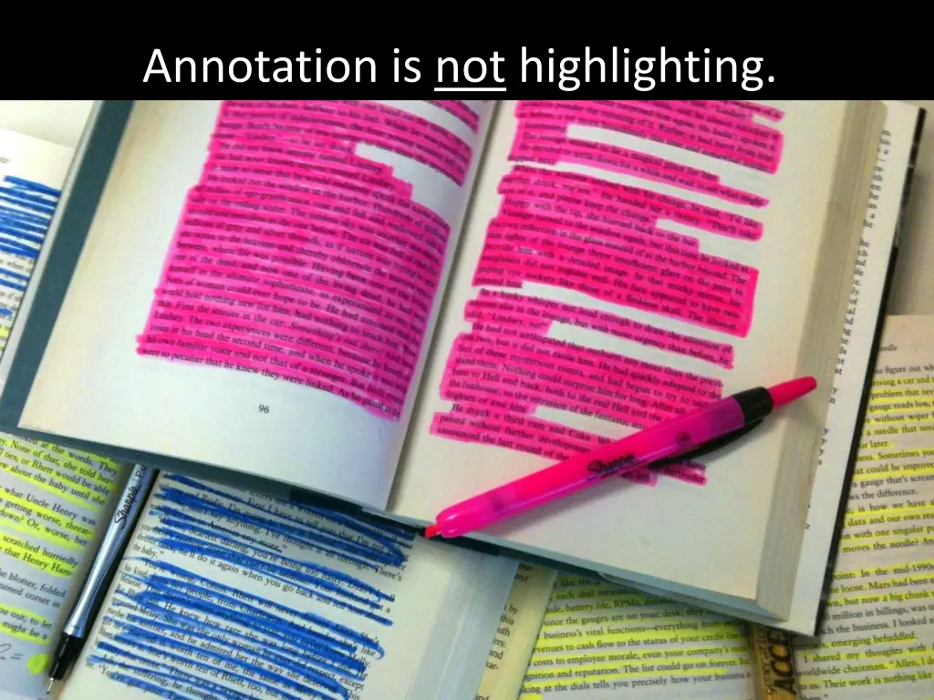 annotation is not highlighting