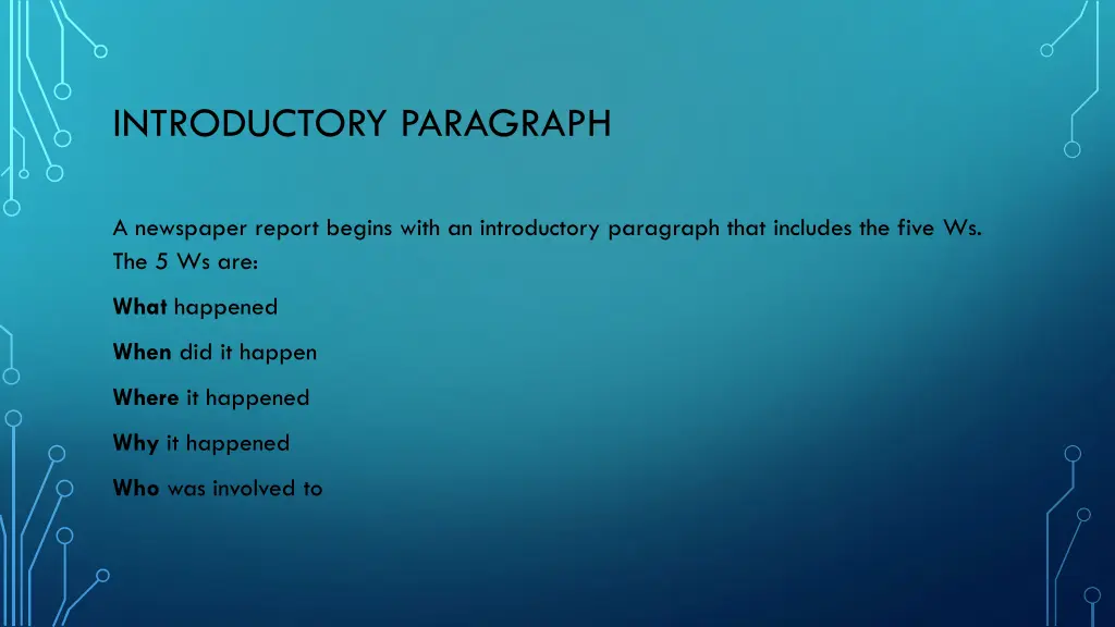 introductory paragraph