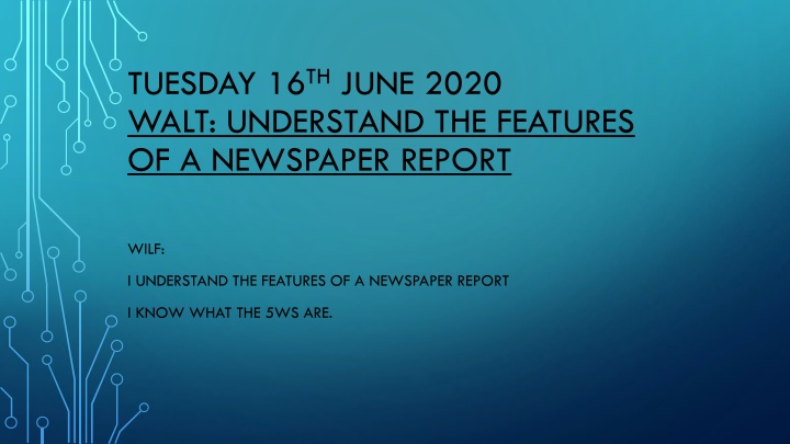 tuesday 16 th june 2020 walt understand