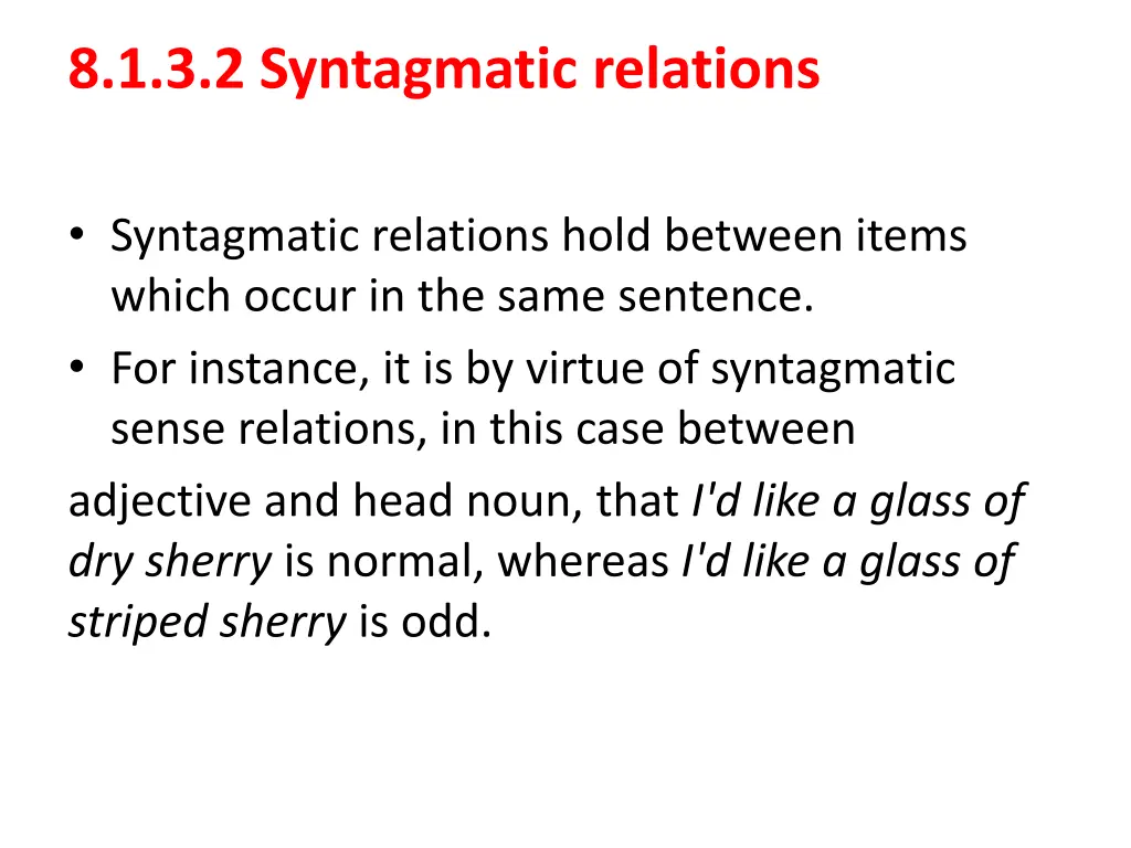 8 1 3 2 syntagmatic relations