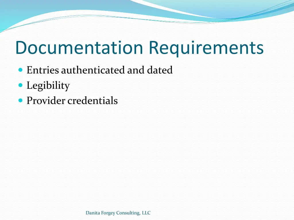 documentation requirements 1