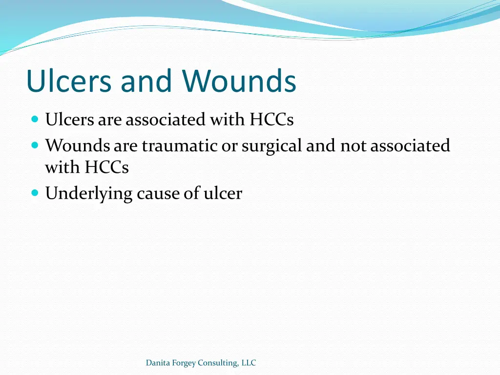 ulcers and wounds