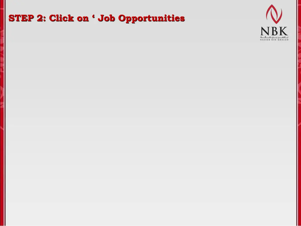 step 2 click on job opportunities