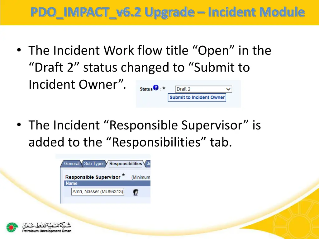 pdo impact v6 2 upgrade incident module 1