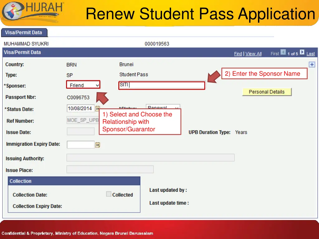 renew student pass application 2