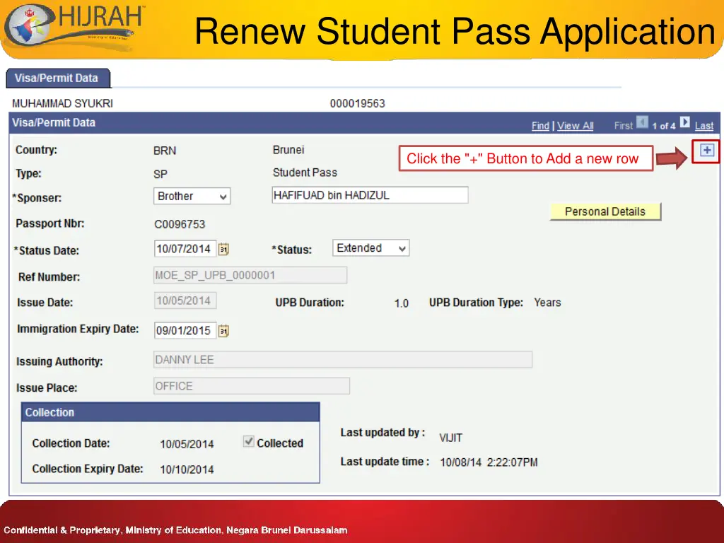 renew student pass application