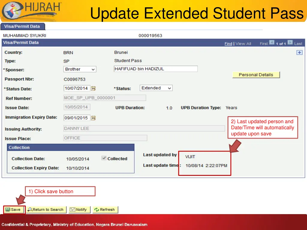 update extended student pass 2