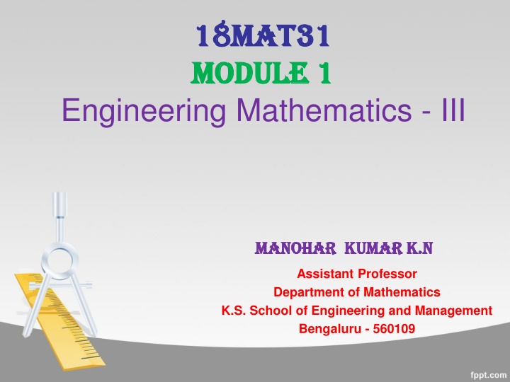 18mat31 18mat31 module 1 module 1