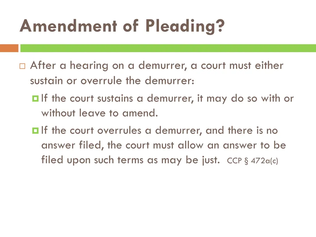 amendment of pleading